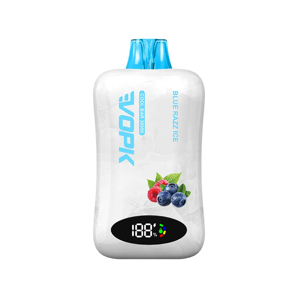EVOPK Cool Bar 30000 Vape القابل للتصرف|30 ألف نفث|ملف شبكي مزدوج وشاشة ذكية